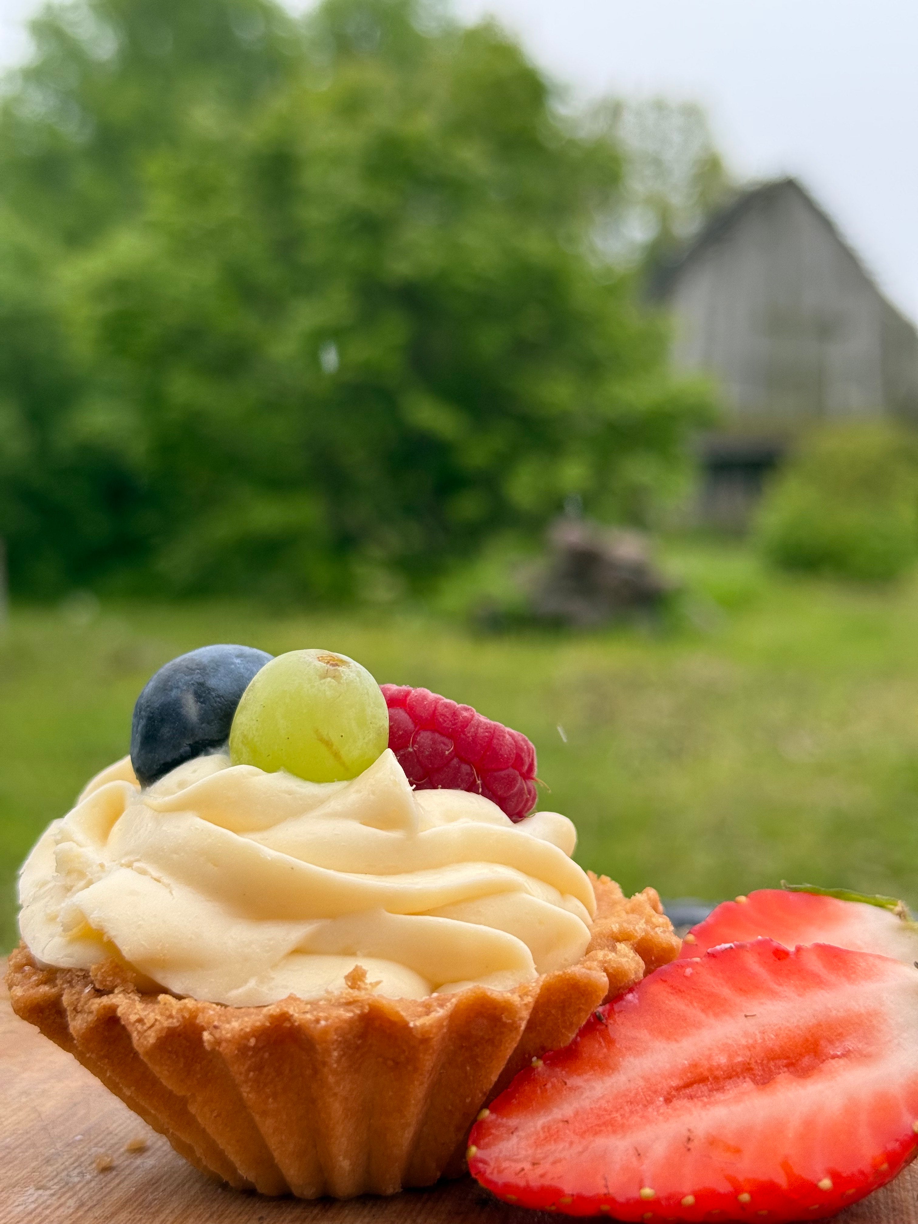 Groziņš ar olu krēmu